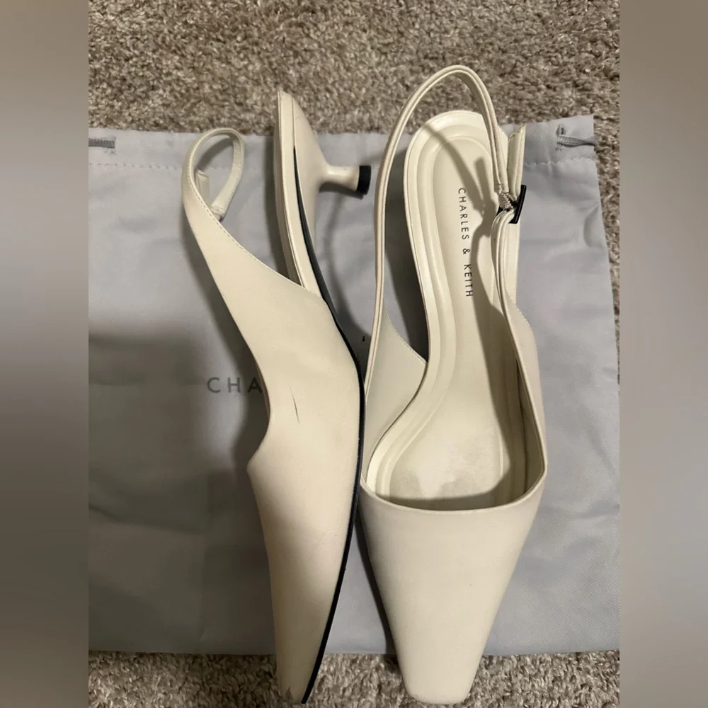Charles & Kieth sling back kitten heel - Picture 1 of 2